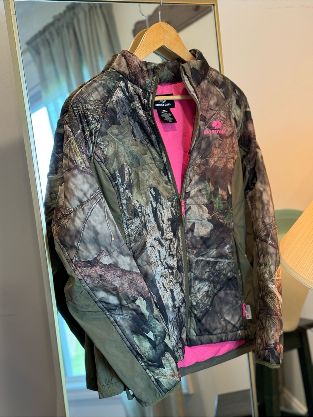 Mossy Oak Olive & Pink Camo Softshell Jacket
